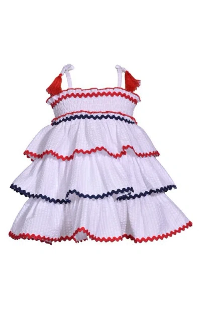 Iris & Ivy Babies'  Rickrack Trim Tiered Cotton Blend Sundress