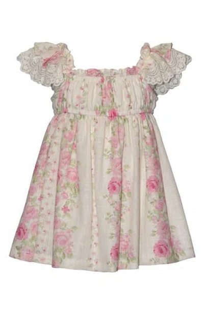 Iris & Ivy Babies'  Wallpaper Floral Lace Dress In Multi