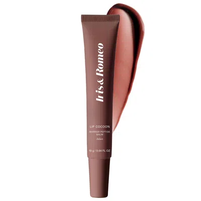 Iris & Romeo Lip Cocoon Hydrating Barrier Repair Lip Balm With Peptides Solace 0.64 Oz/19 G In Brown
