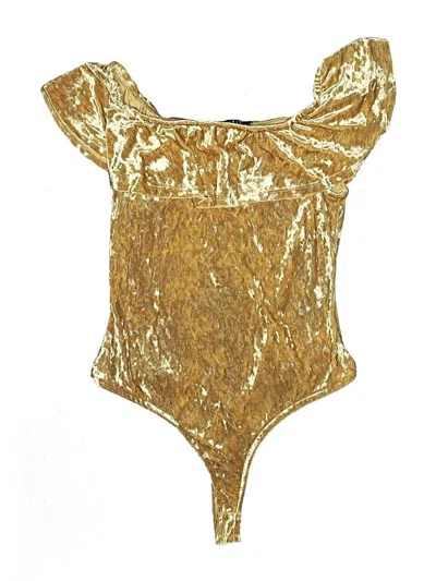 Pre-owned Iris Bodysuit In Gold