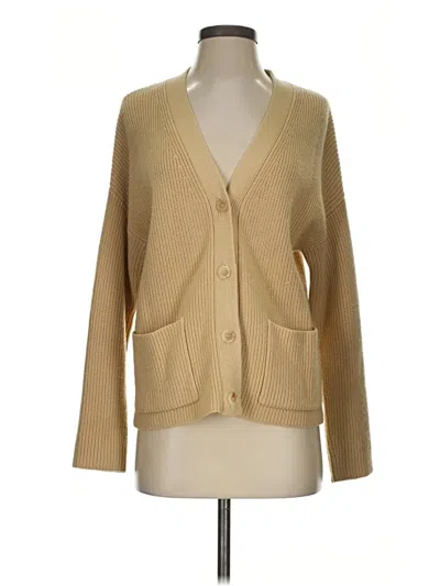 Pre-owned Iris Cardigan Sweater In Tan