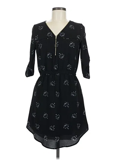 Pre-owned Iris Casual Dress In Black