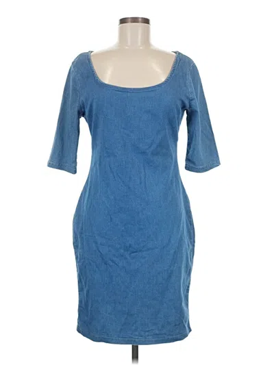 Pre-owned Iris Casual Dress In Blue