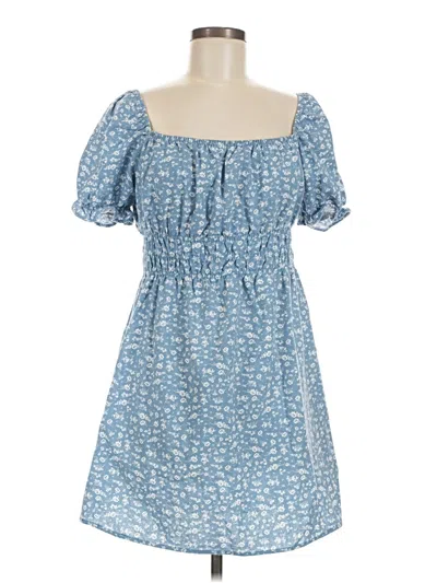 Pre-owned Iris Casual Dress In Blue