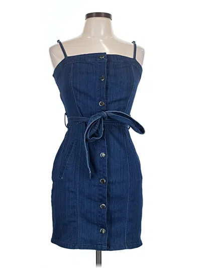 Pre-owned Iris Casual Dress In Blue
