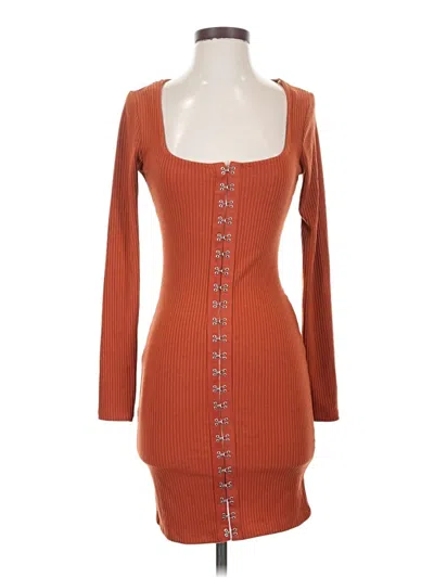 Pre-owned Iris Casual Dress In Brown