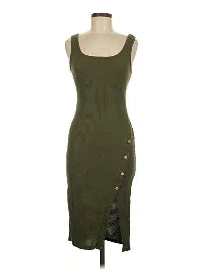 Pre-owned Iris Casual Dress In Green