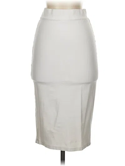 Pre-owned Iris Casual Skirt In Silver