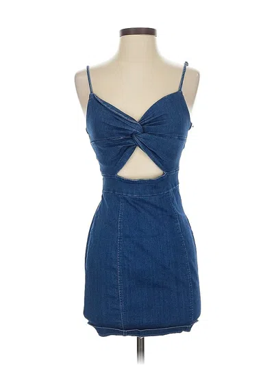 Pre-owned Iris Cocktail Dress In Blue