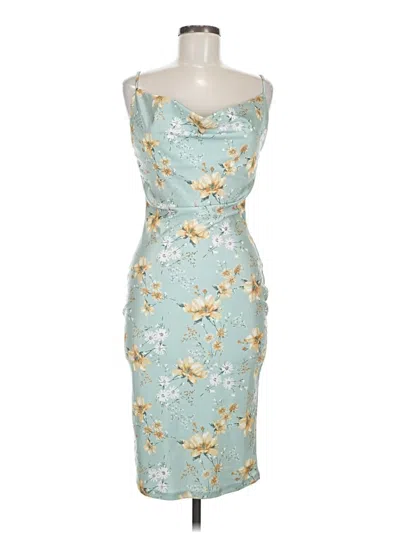 Pre-owned Iris Cocktail Dress In Blue