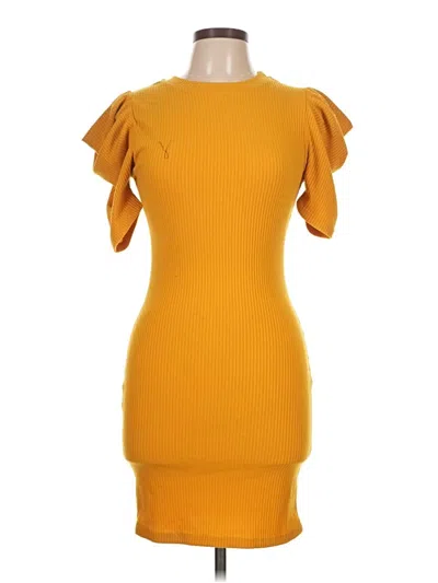 Pre-owned Iris Cocktail Dress In Orange