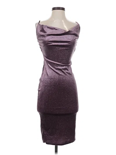 Pre-owned Iris Cocktail Dress In Purple