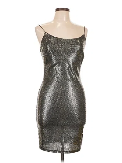 Pre-owned Iris Cocktail Dress In Silver