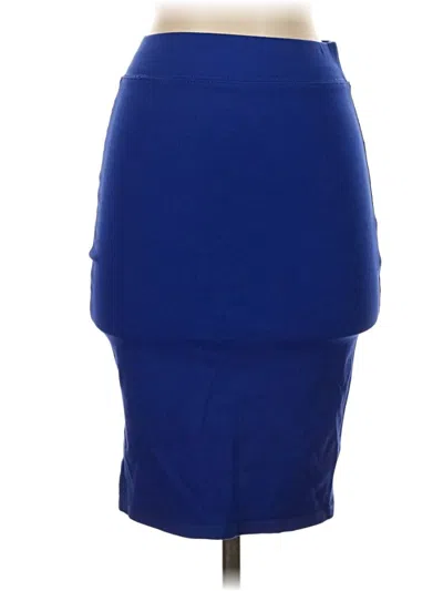 Pre-owned Iris Formal Skirt In Blue