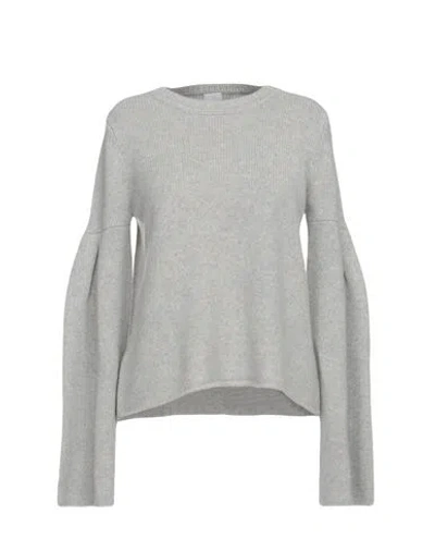 Iris & Ink Woman Sweater Light Grey Size S Cashmere In Gray