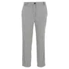 Iris & Ink Patterned Straight-leg Trousers In Black And White Wool In Black