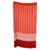 Iris & Ink Plaid Pleated Midi Skirt In Red Viscose In Red