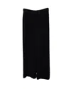 Iris & Ink Straight Cut Tux Pants In Black Velvet (pants Only) In Black
