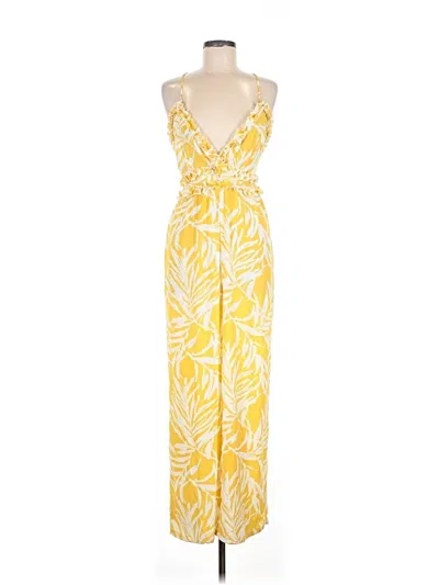 Pre-owned Iris Jumpsuit In Yellow