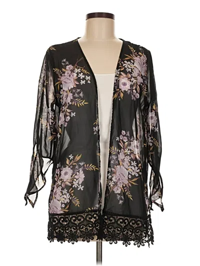 Pre-owned Iris Kimono In Black