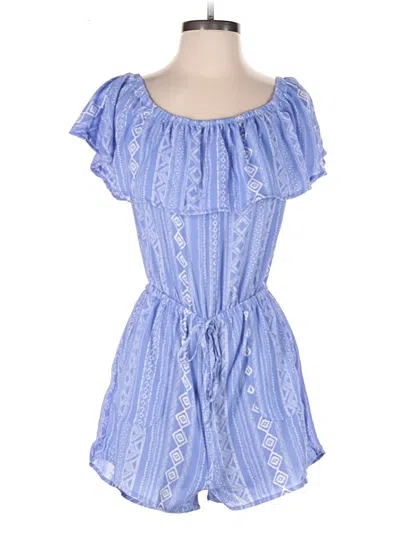 Pre-owned Iris Romper In Blue