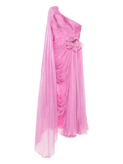 Iris Serban Adelaine Flower-detail Maxi Dress In Pink