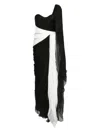 Iris Serban Aris One-shoulder Gown In Black