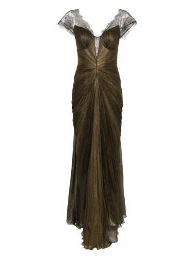 Iris Serban Cindy Maxi Dress In Brown
