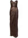 Iris Serban Holly Maxi Dress In Brown