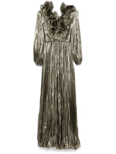 Iris Serban Penelope Gown In Gold