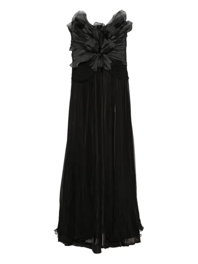 Iris Serban Ruffled Halter-neck Dress