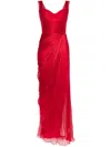 Iris Serban Sayan Gown In Red