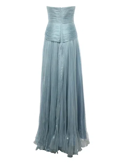 Iris Serban Thalia Bow-detailed Strapless Dress