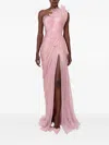 Iris Serban Winnona One-shoulder Maxi Dress In Pink