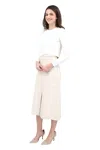Iris Setlakwe A-line Midi Skirt In Beige