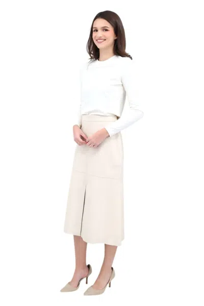 Iris Setlakwe A-line Midi Skirt In Beige