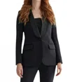 Iris Setlakwe Blazer With Satin Collar In Black In Black