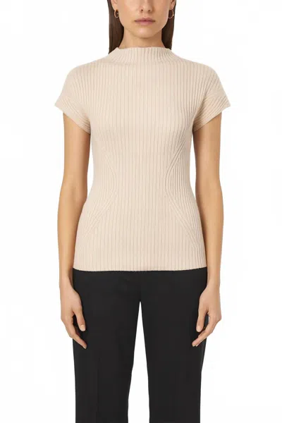 Iris Setlakwe Cheminee Rib Top In Bone In Neutral