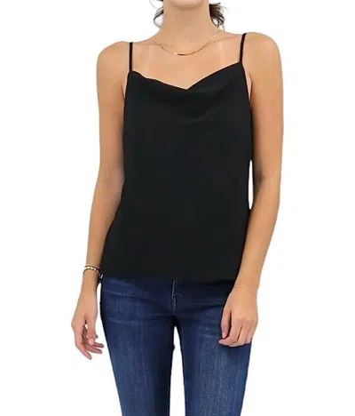 Iris Setlakwe Cowl Neck Cami Top In Black