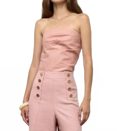 Iris Setlakwe Detachable Straps Bustier Top In Pink