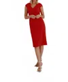 Iris Setlakwe Fitted Power Dress In Red In Multi