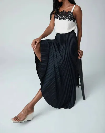 Iris Setlakwe Lace Insert Camisole In Bone In Black