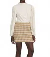 Iris Setlakwe Matte Jersey Long Sleeve Blouse In Champagne In Neutral
