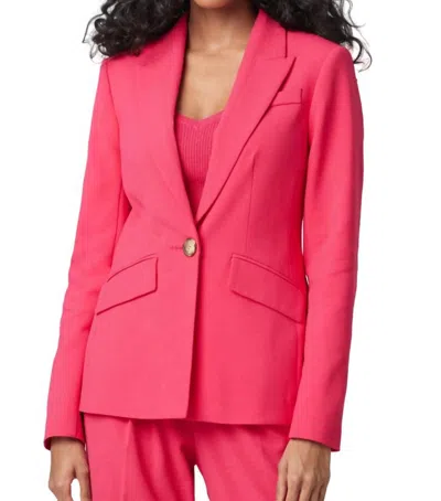 Iris Setlakwe Peak Lapel Jacket In Raspberry In Multi