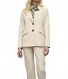 Iris Setlakwe Semi-fitted Jacket In Bone In Neutral