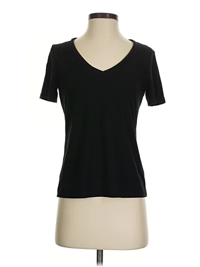 Pre-owned Iris Setlakwe Short Sleeve Top Black V-neck Tops