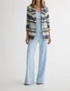Iris Setlakwe Single Button Jacket In Blue Multi In Neutral