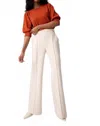 Iris Setlakwe Wide Leg Pintuck Pant In Beige In Neutral