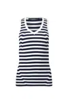 Iris Setlakwe Women's Basic Stripes Tank Top In Navy, White In Multi