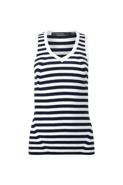 Iris Setlakwe Women's Basic Stripes Tank Top In Navy, White In Multi
